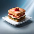 Delicious sandwich - ai generated image