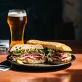 Delicious Sandwich And Refreshing Beer: A Perfect Pairing