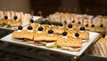 Delicious sandwiches and canapes