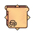 Delicious sandwish isolated icon