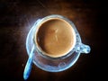 Sanger coffee image, shot from high angle Royalty Free Stock Photo