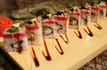 Delicious Sato maki sushi rolls