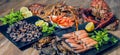 Delicious seafood from Galician coast