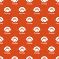 Delicious Seafood Scallop Meat Vector Graphic Seamless Pattern Royalty Free Stock Photo