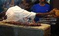 Delicious Seekh Kebab at Zakaria Street Kolkata During Eid al-Fitr