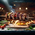 Untitled design - 1Delicious shish kebab is a skewered roasted meat dish, grilled over charcoal or wood,