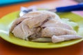 Delicious Singapore chicken rice, Hainanese Asian food style