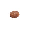 Delicious single dog food ball over isolated white background