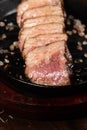 delicious sirloin cut term medium rare