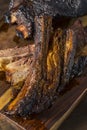 Delicious Smoked Beef Ribs Royalty Free Stock Photo