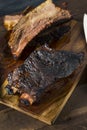 Delicious Smoked Beef Ribs Royalty Free Stock Photo