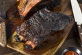 Delicious Smoked Beef Ribs Royalty Free Stock Photo