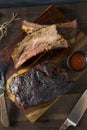 Delicious Smoked Beef Ribs Royalty Free Stock Photo