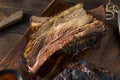 Delicious Smoked Beef Ribs Royalty Free Stock Photo