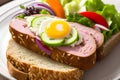 Delicious SmÃÂ¸rrebrÃÂ¸d Photography. Food background. AI Image Generated