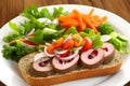 Delicious SmÃÂ¸rrebrÃÂ¸d Photography. Food background. AI Image Generated