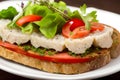 Delicious SmÃÂ¸rrebrÃÂ¸d Photography. Food background. AI Image Generated