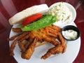 Delicious Soft-shell Crab Sandwich Royalty Free Stock Photo