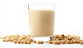 Delicious Soy Milk Served Over A Clean Royalty Free Stock Photo