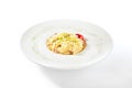 Delicious Spaghetti Carbonara with Grated Parmesan Cheese Isolated Royalty Free Stock Photo