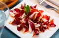 Delicious spanish dish - dried duck meat
