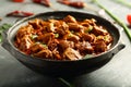 Homemade Kerala meat curry roast.