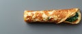 Delicious spinach and cheese omelette roll Royalty Free Stock Photo