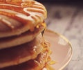 Pancakes with golden syrup