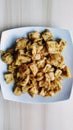 Delicious!! Stir-fried tofu with cayenne pepper sauce
