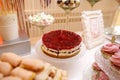 Delicious strawberries cake Royalty Free Stock Photo