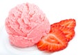 Delicious strawberry ice cream