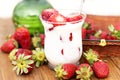 Delicious strawberry Milkshake Royalty Free Stock Photo