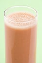 Delicious strawberry orange banana milkshake