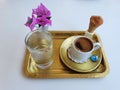 Delicious, strong and aromatic Turkish coffee Royalty Free Stock Photo