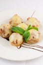 Delicious stuffed mushrooms with cheese