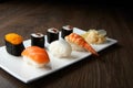 Delicious sushi meal Royalty Free Stock Photo