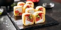 Delicious Sushi Rolls Royalty Free Stock Photo