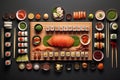 Sushi offers a delightful combination of flavors and textures Royalty Free Stock Photo