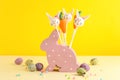 Delicious sweet cake pops. Easter holiday Royalty Free Stock Photo