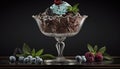 delicious and sweet chocolate ice cream gourmet ,generative AI Royalty Free Stock Photo