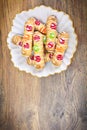 Delicious Sweet Cookies with Jujube Royalty Free Stock Photo