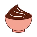 delicious sweet pudding icon