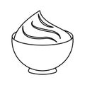 delicious sweet pudding icon