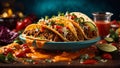 Delicious taco starts with a fresh, warm tortilla with a generous portion of meat