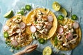 Grilled Fish Tacos Royalty Free Stock Photo