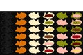 Delicious Taiyaki in various flavors cooking seamless pattern background and borders. hand drawn Japanese street food and snack.