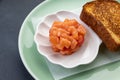 Delicious tartar in an Italian restaurant