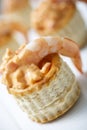 Canape of Prawn and Thousand Island Dressing