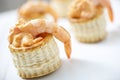 Canape of Prawn and Thousand Island Dressing