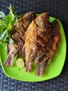 Delicious and tasty fried tilapia Royalty Free Stock Photo